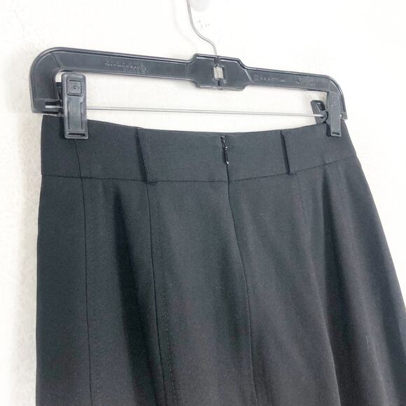 Akris Punto Stretch Virgin Wool Crepe Pencil Skirt Size 4 Black Work Wear - Picture 11 of 13